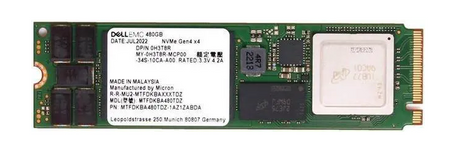 Dell H3T8R 480GB TLC PCI-E 4.0 x4 NVMe Read Intensive M.2 2280 Internal SSD