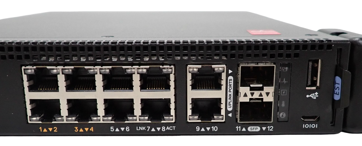 Dell EMC N1108P-ON 8x 1GbE RJ45 (4 PoE+) + 2x 1GbE RJ45 + SFP Ports L2 1U Switch
