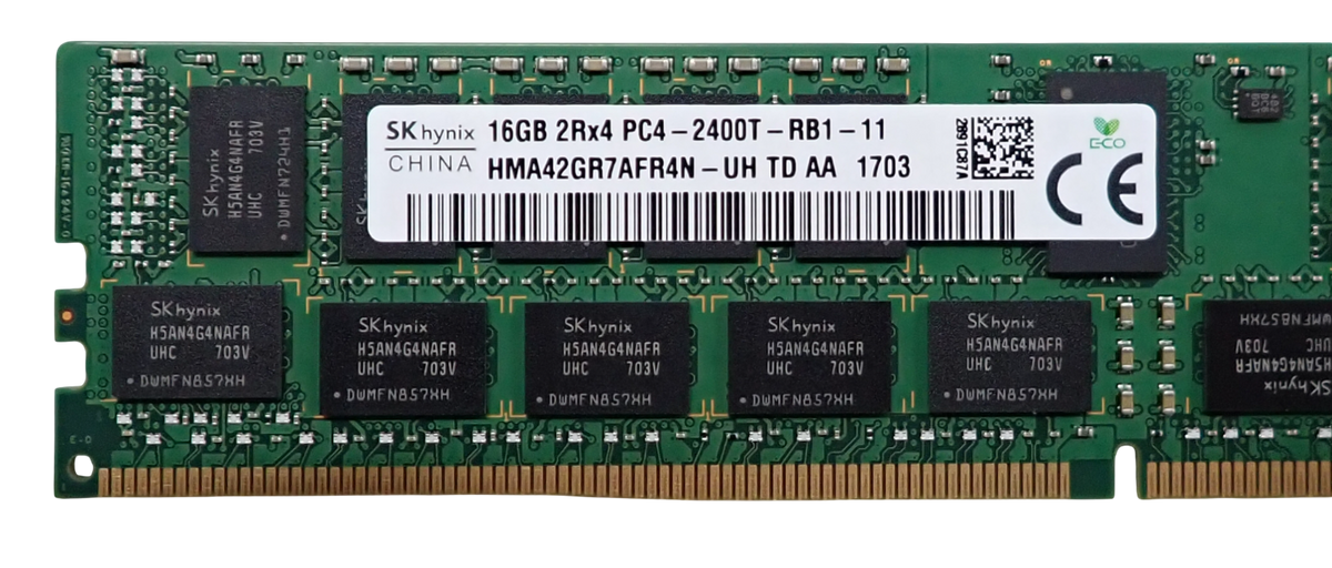 Hynix 16GB 2Rx4 PC4-2400T DDR4 REG ECC 288-Pin Server Memory HMA42GR7AFR4N-UH
