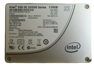 Fujitsu 120GB 2.5" 6G SATA Solid State Drive SSD in 3.5" Caddy S26361-F5530-L120