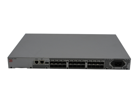Brocade 300 HD-320-0008 320 24-Port 8Gb Fibre Channel SAN Switch 16 Ports Active