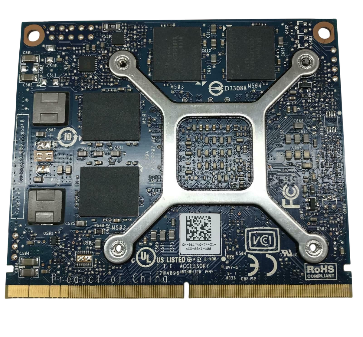 Dell Nvidia Quadro K2200M 2GB GDDR5 N15P-Q5 GPU 61YVG M6800 Graphics Card