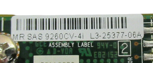 LSI MegaRAID SAS9260CV-4I SAS 6GB/s SAS+SATA PCIe2.0 + L2-25391-02B Cache Module