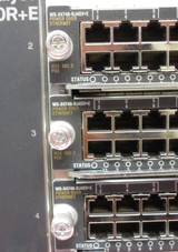 Cisco WS-C4510R+E 10-Slot 14U Chassis 6x WS-X4748-RJ45V+E 48-Port PoE Line Cards