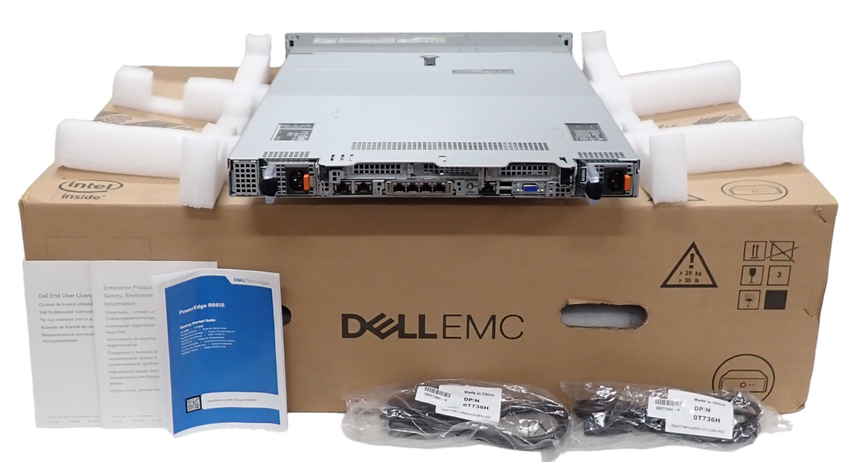 NEW Dell PowerEdge R6615 Up to 1x AMD EPYC 9004 12DIMM 10x SFF Bay 2U CTO Server
