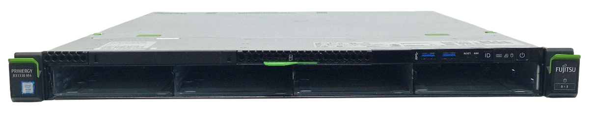 Fujitsu Primergy RX1330 M4 CTO Xeon E-2200 CPU 4DIMM 4x LFF SAS Bay Server
