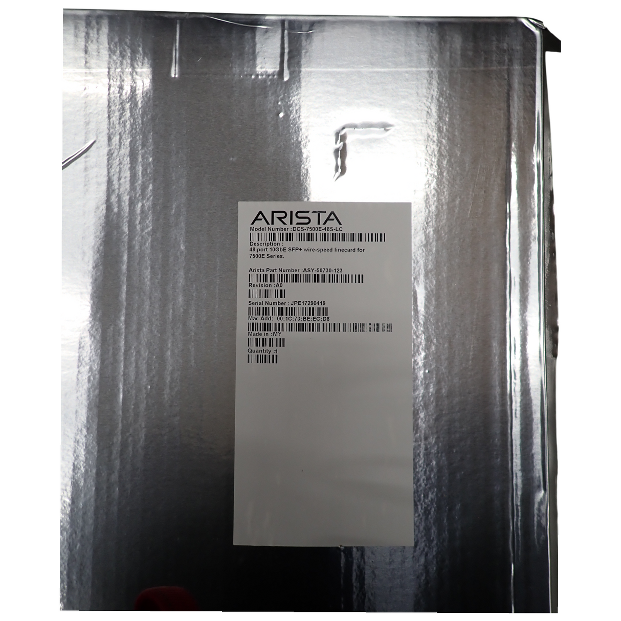 New DCS-7500E-48S-LC Arista 48 Port 1/10GBE SFP+ Line Card For 7500 Series