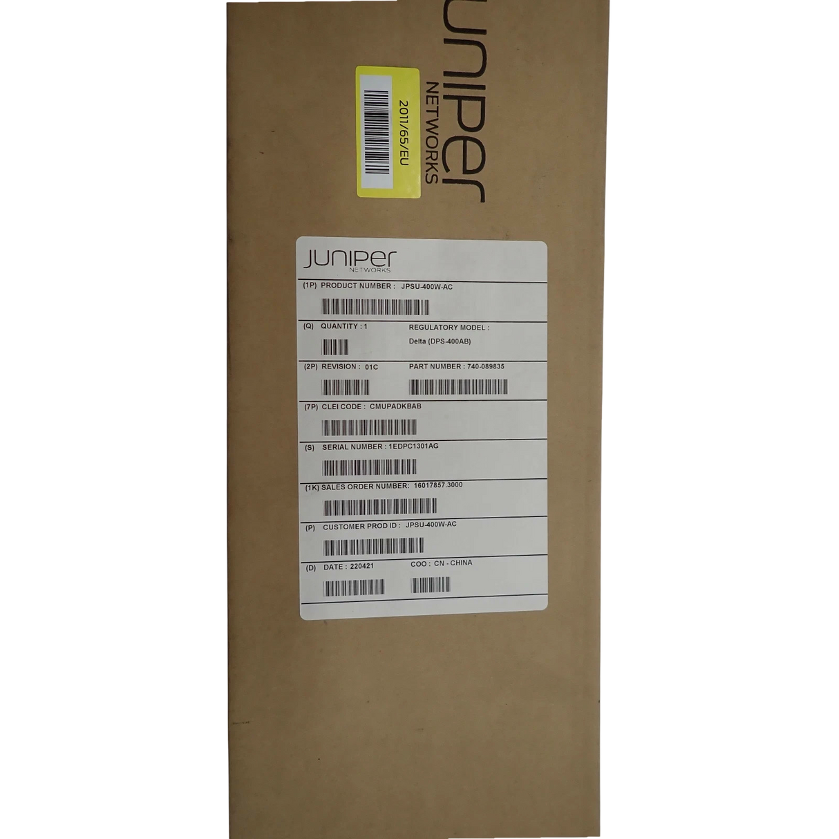 New Juniper JPSU-400W-AC JPSU Series 400W Hot Plug Power Supply For SRX1500