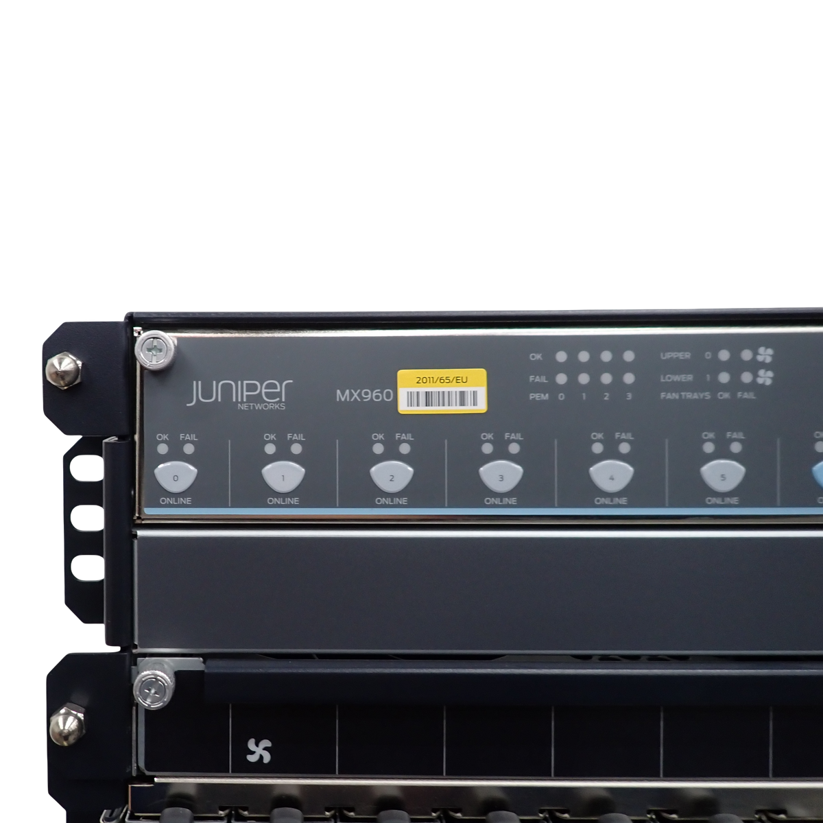 Juniper MX960 16U 14-Slot Router Chassis + 3x SCBE-MX 1x RE-S-1800X4 4x PSU
