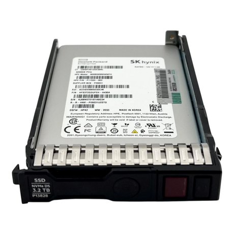 New HPE 3.2TB PCIe NVMe Mixed Use DS 2.5" SSD P13672-B21 P13828-001 P13672-S21