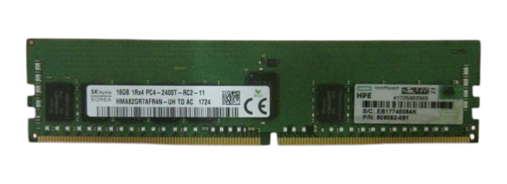 HP 16GB 1Rx4 PC4-2400T DDR4 ECC REG RDIMM Server Memory 805349-B21 819411-001