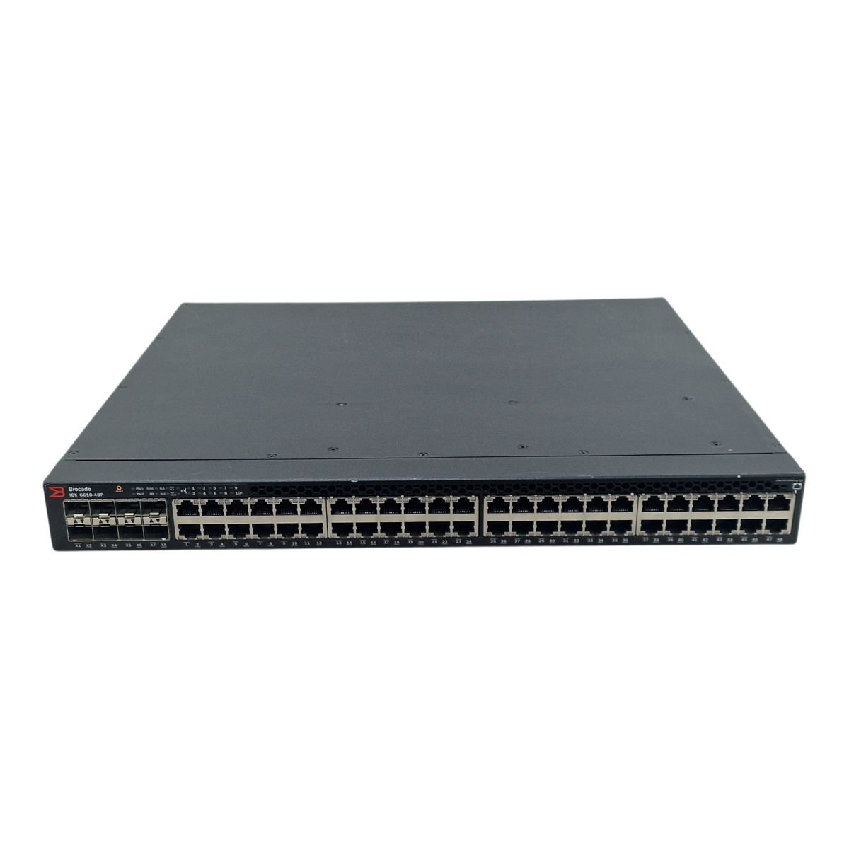Brocade ICX 6610-48P 48x 1GE PoE+ RJ45 +8x 1/10GE SFP+ Rack Switch ICX6610-48P-E