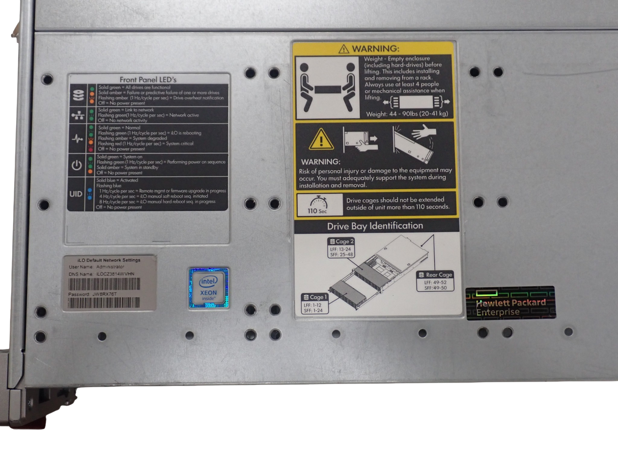 HPE Apollo 4200 Gen9 2x Xeon E5-2600v4 16x DDR4 DIMM 28x 3.5" Bays 2U CTO Server