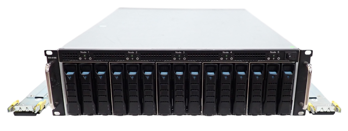 Supermicro 15-Bay 5-Node Chassis + 5x A2SDi-H-TP4F 16C Atom C3958 4x DIMM Nodes