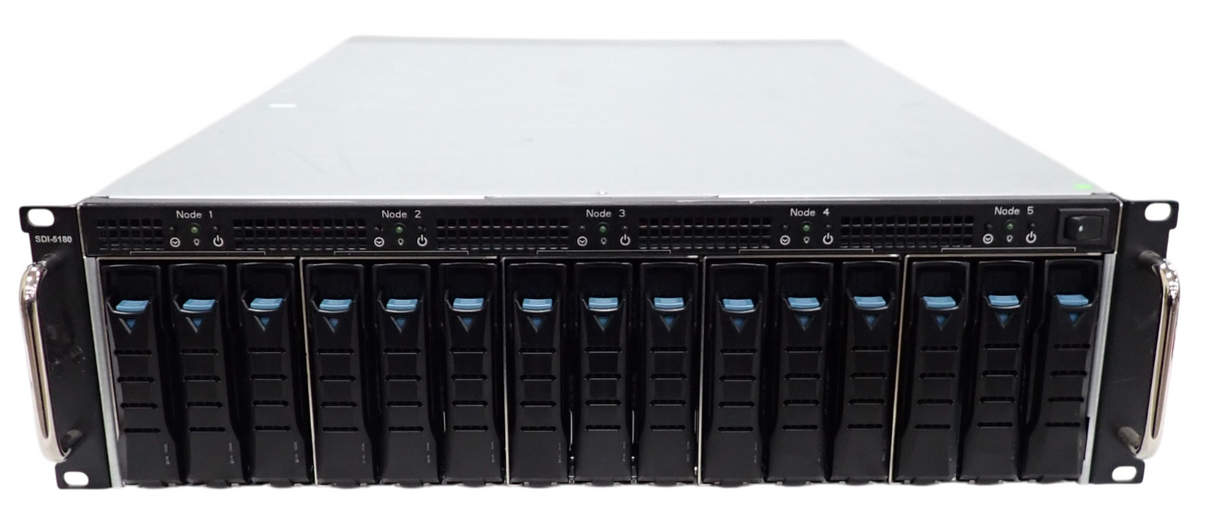 Supermicro 15-Bay 5-Node Chassis + 5x A2SDi-H-TP4F 16C Atom C3958 4x DIMM Nodes