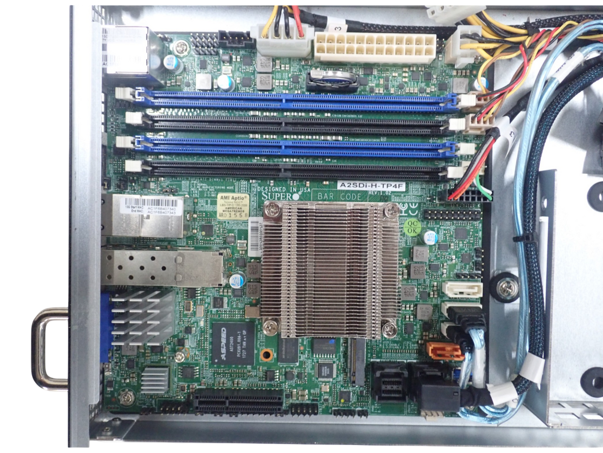 Supermicro 15-Bay 5-Node Chassis + 5x A2SDi-H-TP4F 16C Atom C3958 4x DIMM Nodes