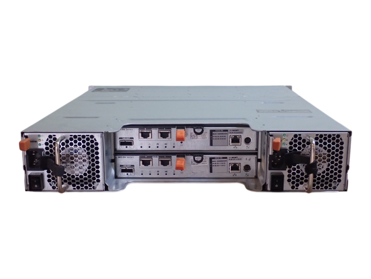 Dell PowerVault MD3600i 12x 3.5" SAS Dual iSCSI Controller 2U SAN Storage Array