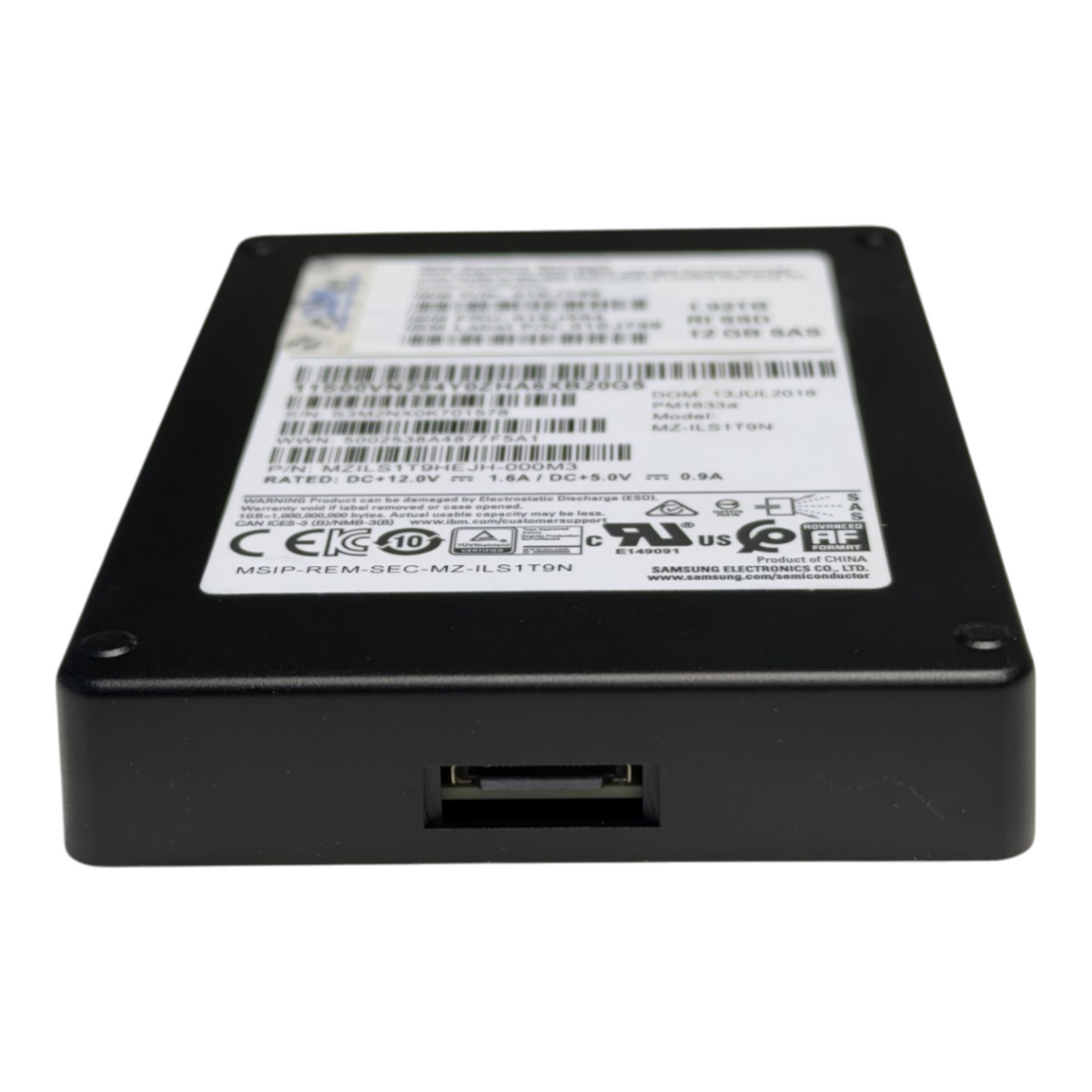 IBM 1.92TB SAS 12G Read Intensive Multi Level Cell 2.5" SSD 01EJ798 MZ-ILS1T9N