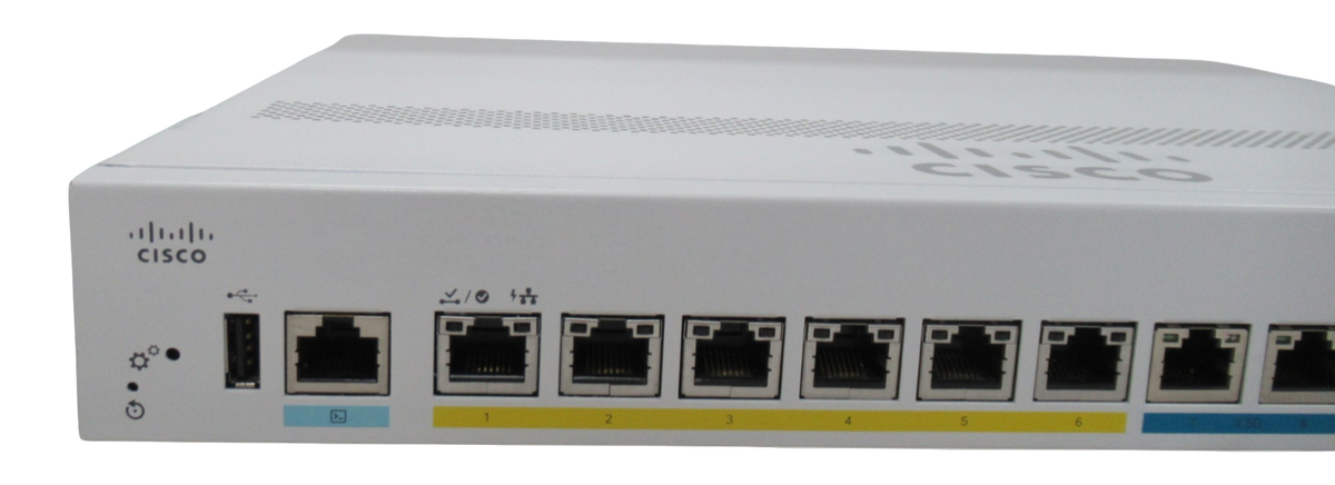 Cisco CBS350-8MGP-2X 6x 1Gb PoE+ 2x 2.5Gb PoE+ 2x 10Gb Combo Port Managed Switch