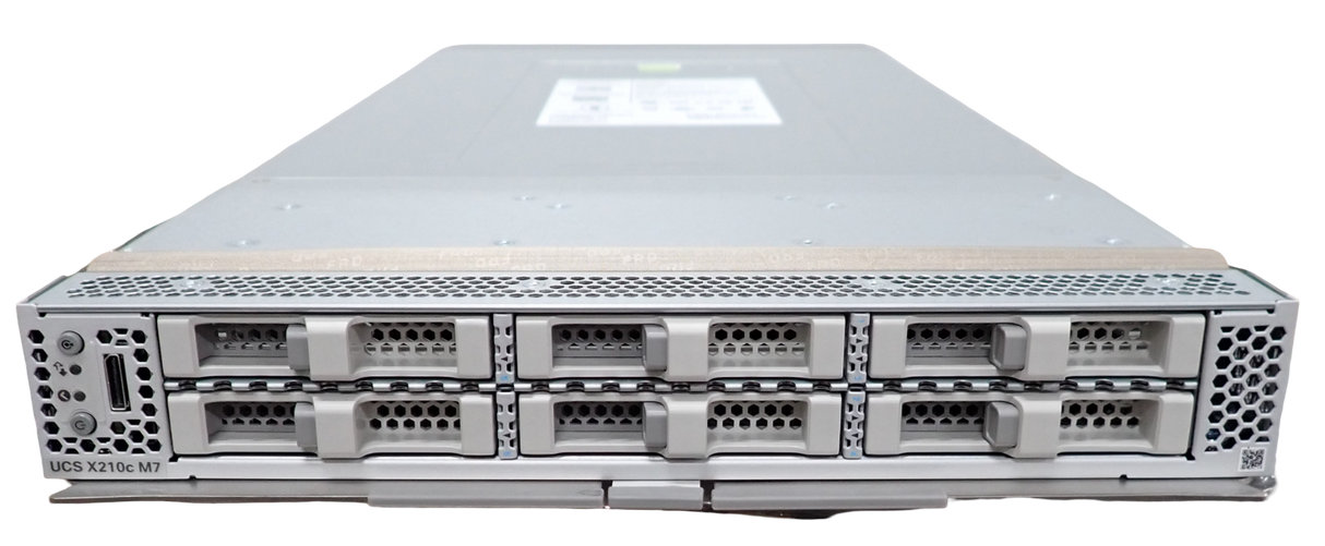 NEW Cisco UCS X210c M7 6x NVMe 2.5" Bay CTO Base Blade Compute Node UCSX-210C-M7