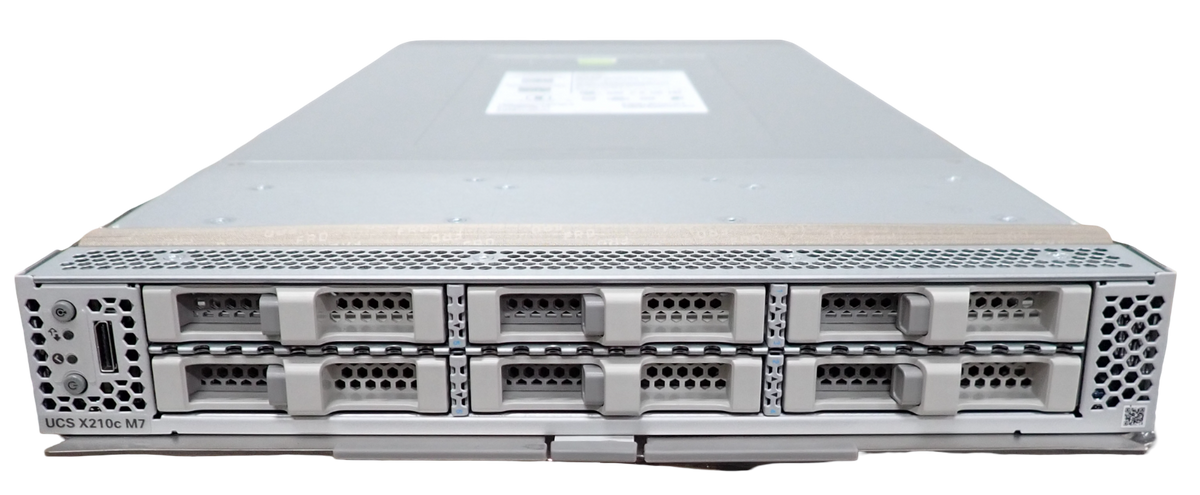 NEW Cisco UCS X210c M7 6x NVMe 2.5" Bay CTO Base Blade Compute Node UCSX-210C-M7