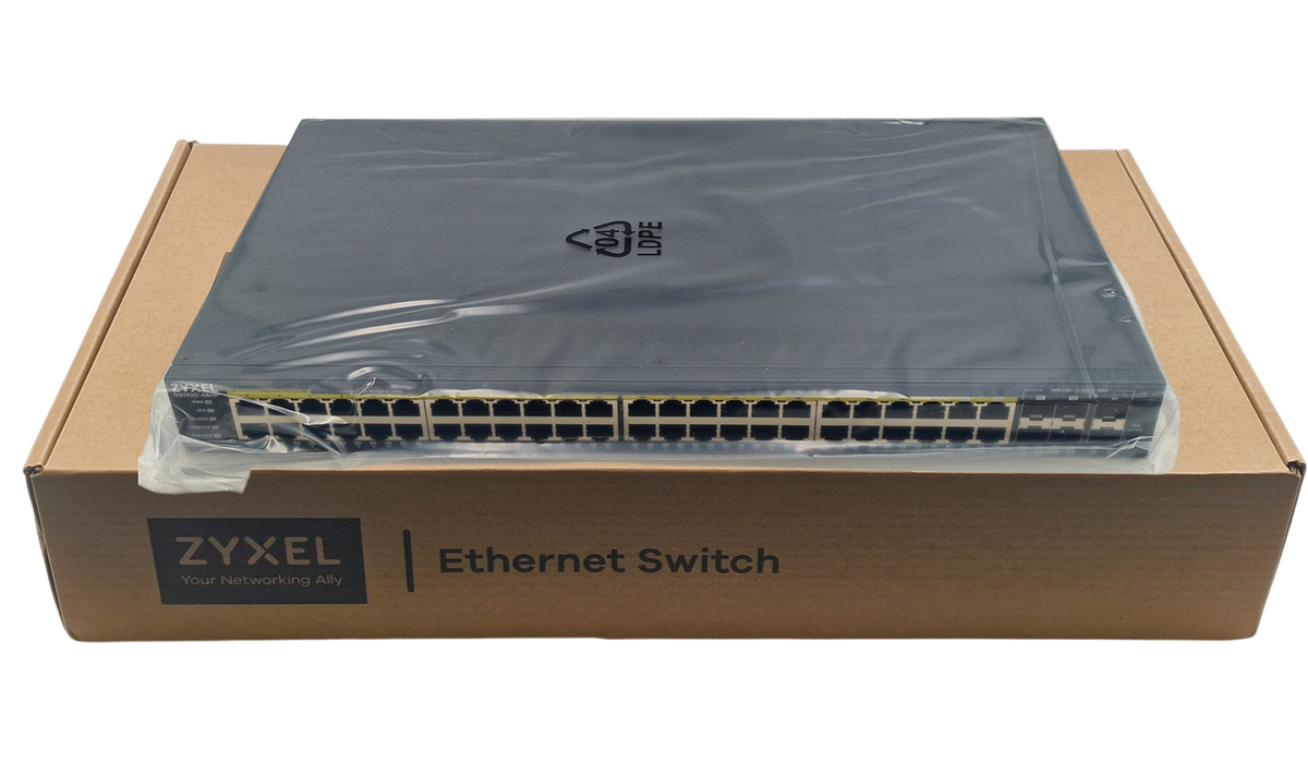 New Zyxel 48x 1G RJ45 PoE+ 4x Combo 2x 1G SFP Smart Managed Switch GS1920-48HPV2
