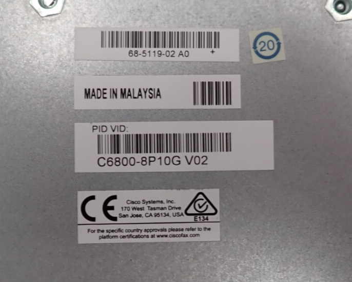 NEW Cisco Catalyst 6800 8x 1G/10GE Fibre SFP Switch Module with DFC4 C6800-8P10G