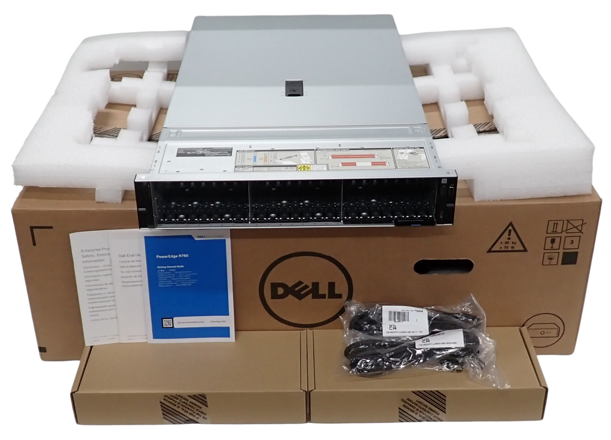 NEW Dell PowerEdge R760 CTO 2U Server 2x Gen4/5 Scalable CPU 32DIMM 24x 2.5" Bay