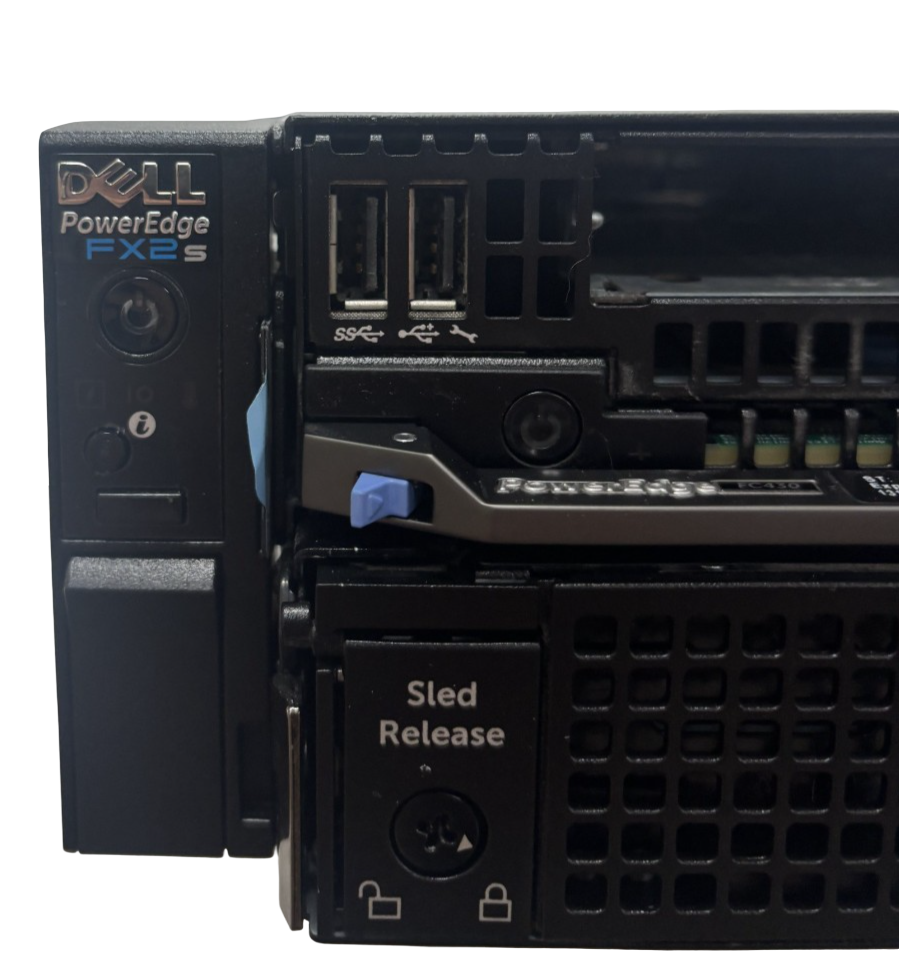 Dell PowerEdge FX2S 6-Slot Blade CTO Server Chassis + 2x FC430 1x FD332