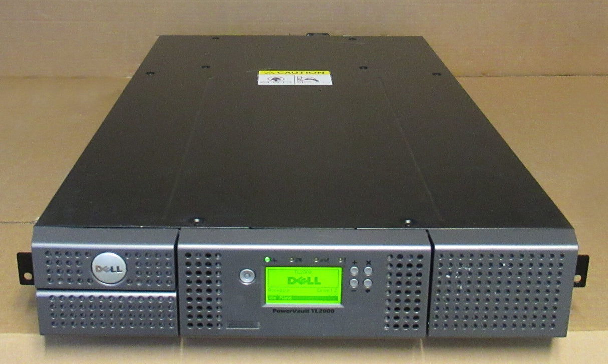 Dell PowerVault TL2000 2U Tape Library 24-Slot Autoloader no drives + rails
