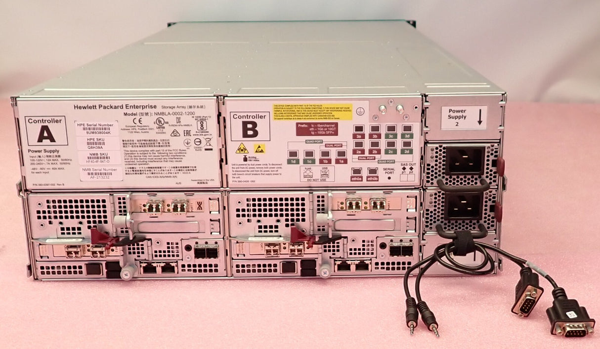 HPE Nimble Storage Adaptive Flash Array HF40 2x Controller 24-Bay 92.64TB Q8H39A