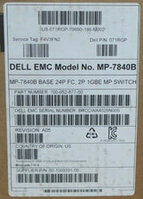 New Brocade MP-7840B 24x 16Gb FC 2x 40GbE 16x 10GbE SAN Extension Switch -71RGP