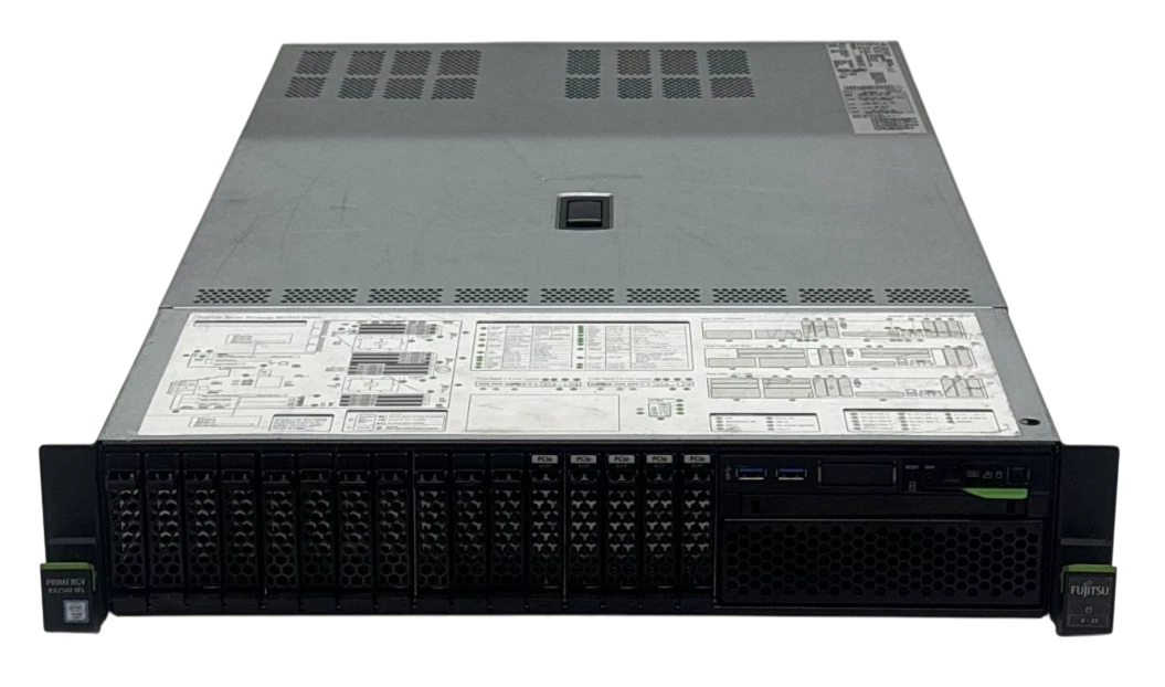 Fujitsu Primergy RX2540 M5 2x Xeon Gold 5218 32GB RAM 2xPSU 16SFF Server