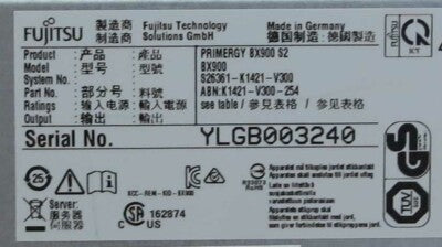 Fujitsu Primergy BX900 S2 Blade Chassis 10U Rackmount 6x 2685W PSU 2x Manage Mod
