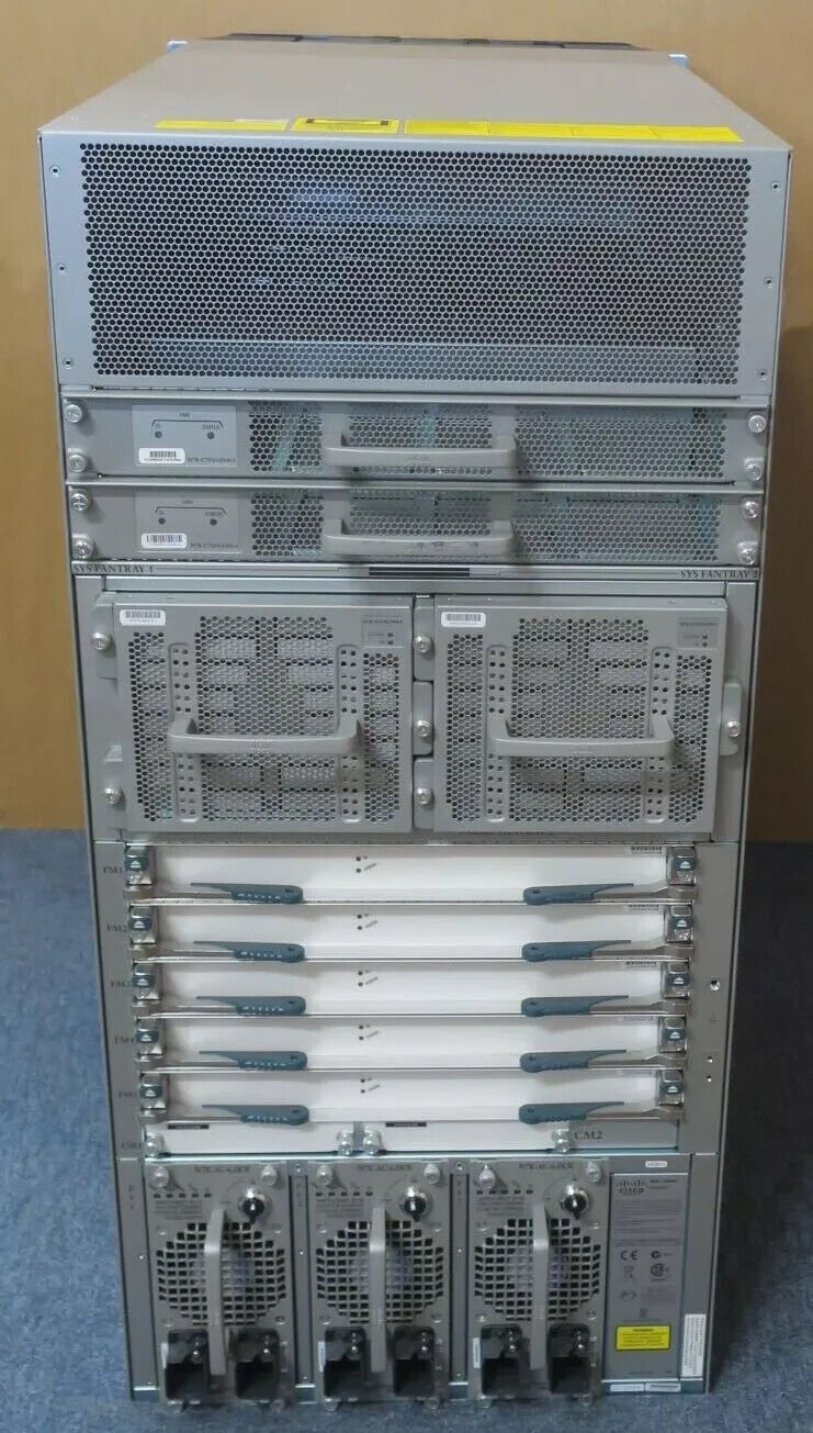 Cisco Nexus N7K-C7010 21U 7000 10-Slot Network Switch Chassis + 2x N7K-SUP2E