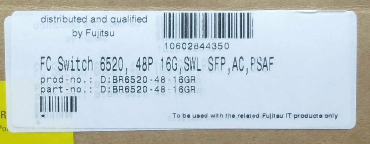 New Brocade BR-6520-48-16G-R 96-Port 48-Port Active 16Gb FC 2U Switch