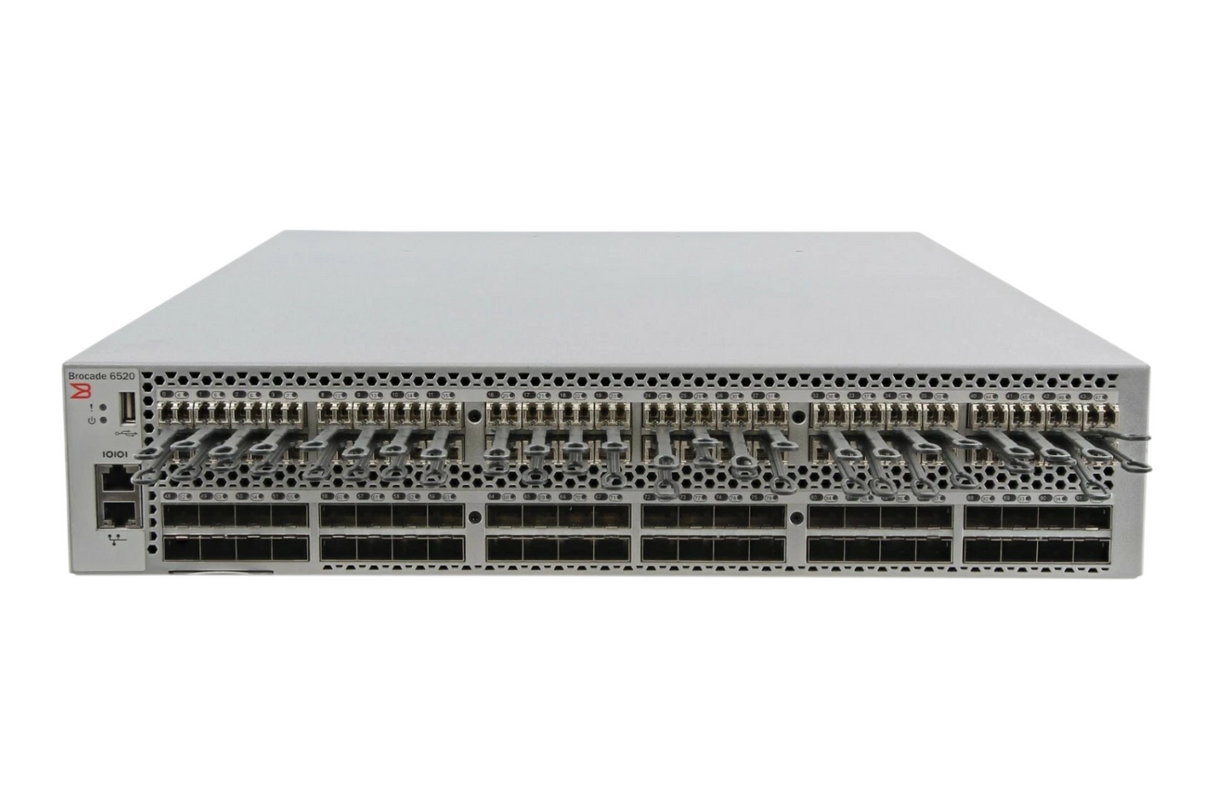 New Brocade BR-6520-48-16G-R 96-Port 48-Port Active 16Gb FC 2U Switch