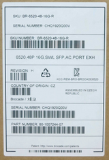 New Brocade BR-6520-48-16G-R 96-Port 48-Port Active 16Gb FC 2U Switch