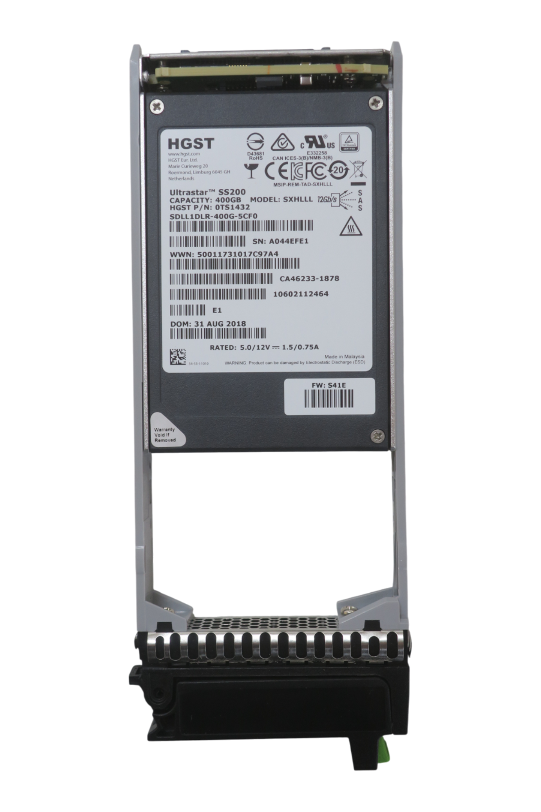 Fujitsu Eternus 400GB SAS 12Gb/s 2.5" SFF SSD SXHLLL FTS:ETVSAF1 CA08226-E941