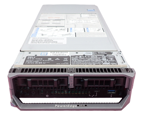 Dell PowerEdge M640 2x Scalable CPU 16-DIMM 2x NVMe/SATA Bay CTO Blade Server