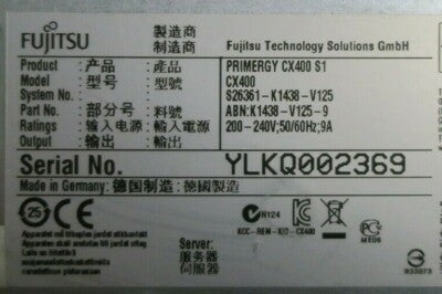 Fujitsu Primergy CX400 S1 24 x 2.5"Server Node Chassis +2x PSU S26361-K1438-V125