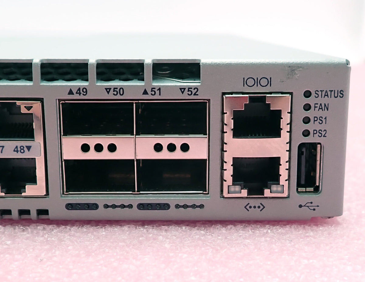 Arista 7050X DCS-7050TX-64-R 48x 1/10GbE RJ45 + 4x 40GbE QSFP+ Switch B2F 2x PSU