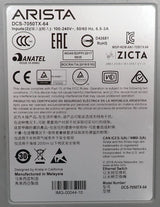 Arista 7050X DCS-7050TX-64-R 48x 1/10GbE RJ45 + 4x 40GbE QSFP+ Switch B2F 2x PSU