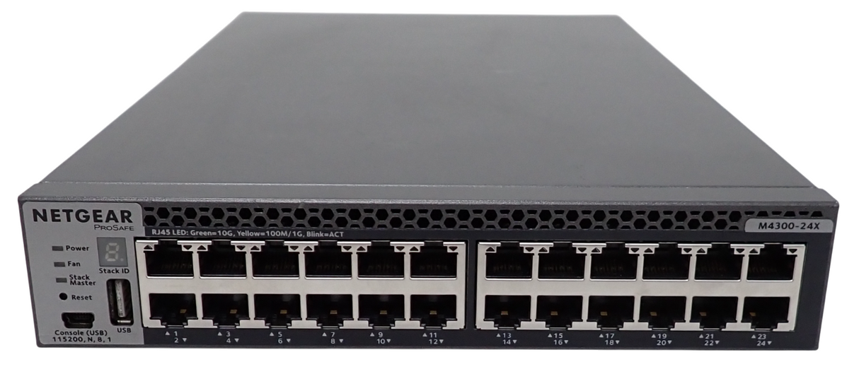 Netgear ProSAFE M4300-24X 24x 1/10GBASE-T + 4x Shared 10G SFP+ Switch XSM4324CS
