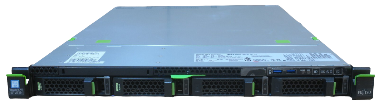 Fujitsu Primergy RX1330 M3 4C E3-1270v6 32GB  2.16TB 1U Rack Short Depth Server