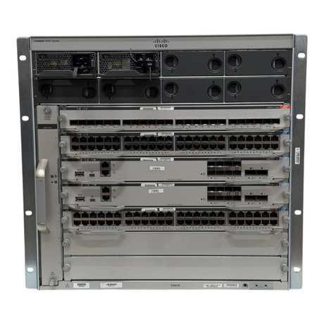 Cisco Catalyst C9407R 7-Slot 10U Switch Chassis 2x SUP-1XL 1x LC-24XS 2x LC-48U