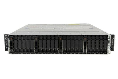 Dell C6400 24-Bay 2U + 4x C6420 Node Servers 4x 10C Silver 4114 128GB Ram 4x 2TB