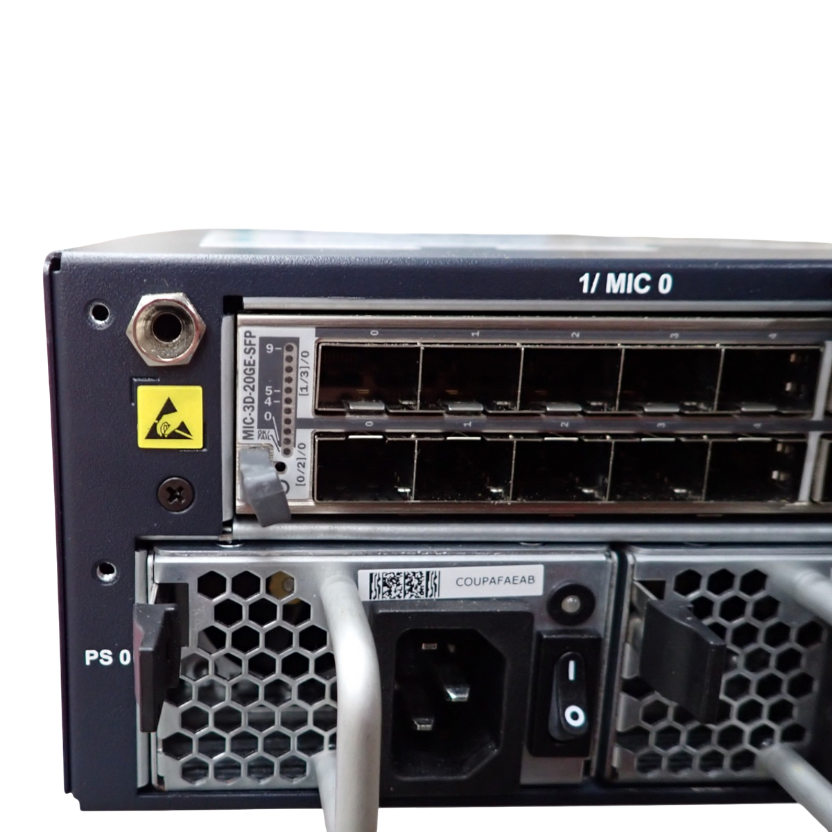 Juniper MX80-T With  1x MIC-3D-2XGE-XFP 1x MS-MIC-16G 2x PSU