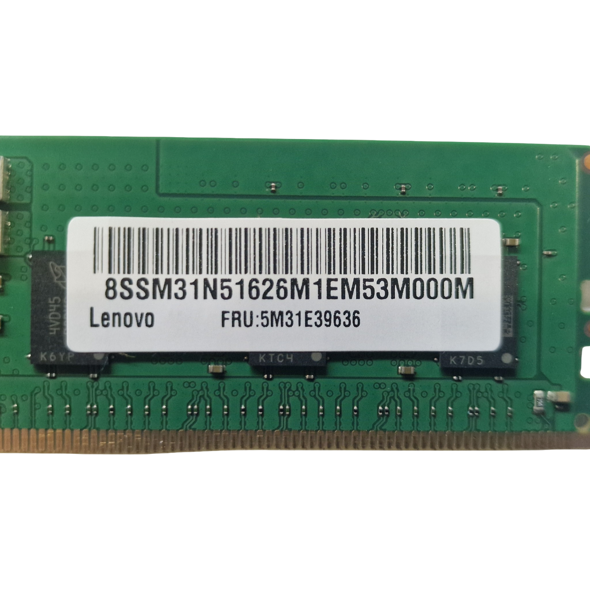 Micron MTC10F1084S1RC56BD1 Lenovo 16GB 1Rx8 PC5-5600 ECC RDIMM Memory 5M31E39636