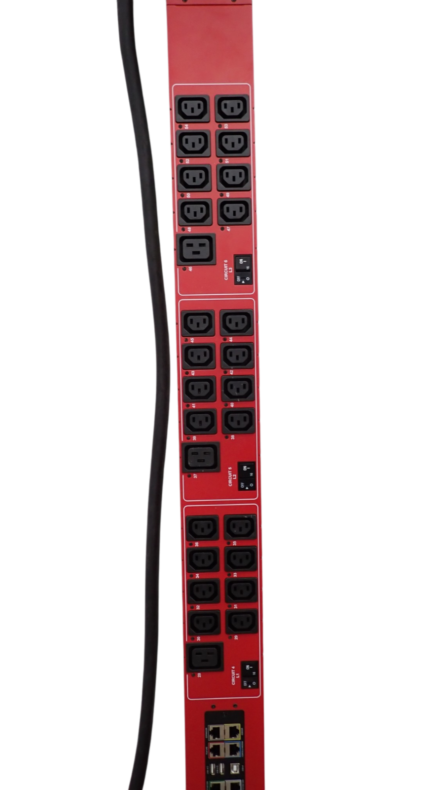 Raritan PX3-5040U-V2A6K1 3PH 430V 32A 48x C13 6x C19 0U Metered Switched PDU